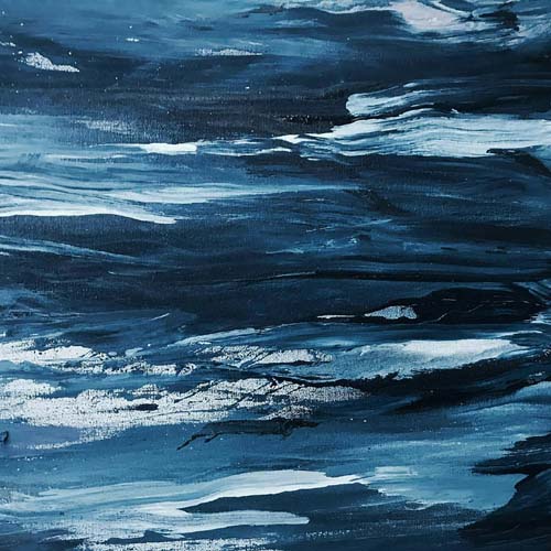 Calm beach ambience, sea waves slowly crashing, slow wind 01 Main Image
